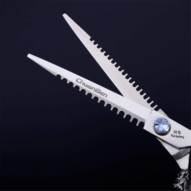 Набір професійних ножиць для грумінгу домашніх тварин (7,0 дюймів) з нержавіючої сталі. Ідеально для собак та котів: прямі ножиці, ножиці для фінальної обробки, гребінець. Комплект для грумінгу.