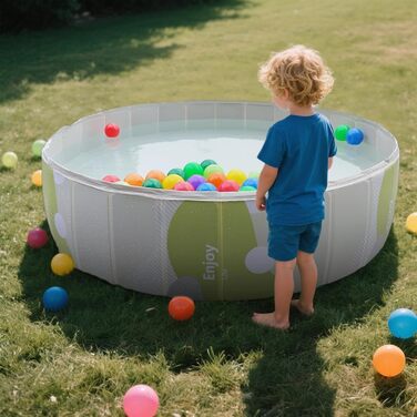 Зручний надувний басейн для собак | 120 см | Переносний басейн для тварин | Ідеальний для купання та ігор на вулиці та в приміщенні для дітей, немовлят та собак