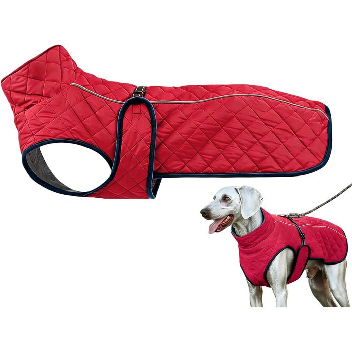 Зимовий теплий одяг для собак - Вітростійка жилетка-світловідбивач для собак, теплий зимовий одяг для собак | Для активного відпочинку: прогулянки, пікніки, кемпінг, катання на лижах, міські прогулянки