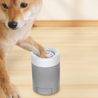 Автоматичний очищувач лап для собак Milageto, портативний, сірий. Догляд за тваринами, для цуценят, легке очищення лап