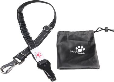 Безпечний поводок для собак Tapylove 3-в-1: автоповодок-банджі, регульований (62-92 см), сумісний з Isofix, з сумкою