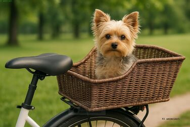 Фahrradkorb LTJ 030017: Кошик на багажник для велосипеда, пластик, ротанг