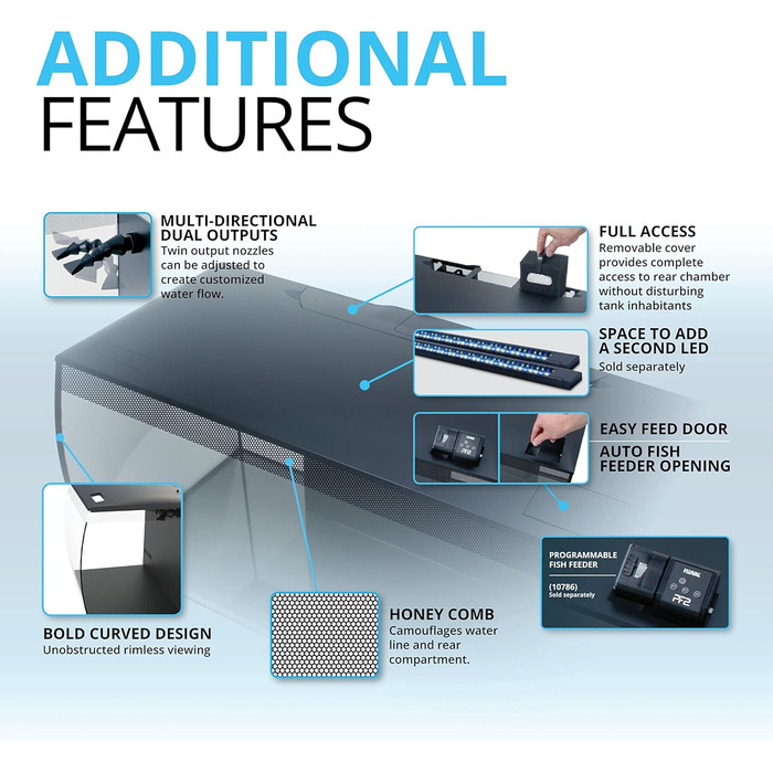 Акваріум Fluval Flex 123 л, прісноводний, чорний, комплект