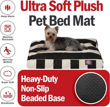 Велике лежак для собак Majestic Pet прямокутний, XL, 127x107 см, салатовий, знімний, зручний, неслизький, для собак