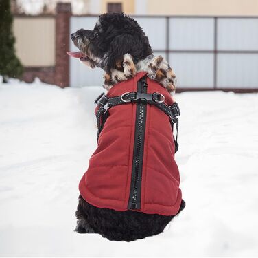 Зимова куртка для собак, світловідбиваючий нашийник-жилет для собак, 28 x 25 x 3 см, одяг для домашніх тварин з світловідбиваючими смугами для малих, середніх собак XL