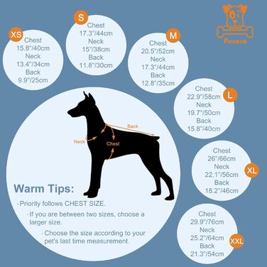 Теплий зимовий одяг для собак – куртка з флісу, світловідбиваюча, водо- та вітронепроникна, з інтегрованим повідком (S, світло-блакитний)