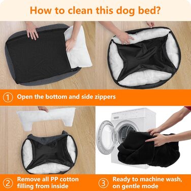 Ліжко для собак, м'яке софа-кімнатне, знімний чохол, сірий, 90x75x25 см