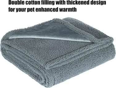 Водонепроникний коврик для собак 100x120 см - Великий м'який коврик для собак, зворотний коврик для тварин, стійкий до подряпин та прання, захист для дивану, ліжка та автомобіля, сірий (100x145 см)