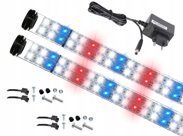 LED-світильник FULL SPECTRUM 2x50см для акваріума та GROW, подвійний ряд діодів