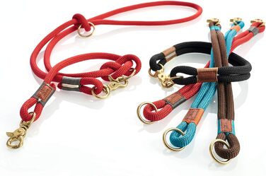 Нашийник для собак HUNTER OSS, мотузка, латунь, морський стиль, L-XL (чорний, 40 (S-M))