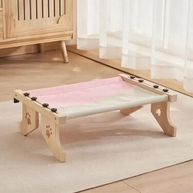 Накидка-гамак для кота, гамак для кота на вікно, підвісний гамак для кота на 2 ніжках або гамак для кота на 4 ніжках, котяче ліжко, радіатор, гамак для котів, велике котяче ліжко сірого/рожевого кольору