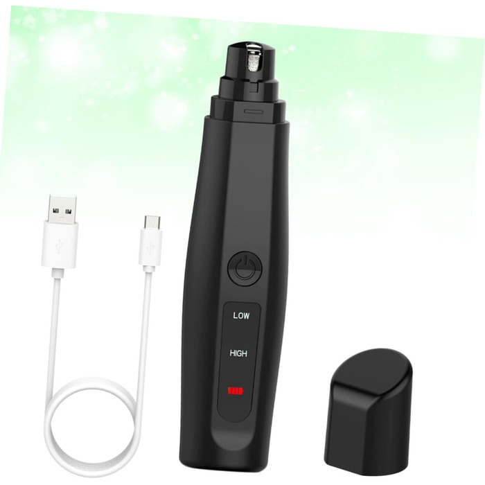 Електричний триммер для нігтів Milisten для собак та котів. Безпечний, тихий, з алмазним покриттям, довговічний