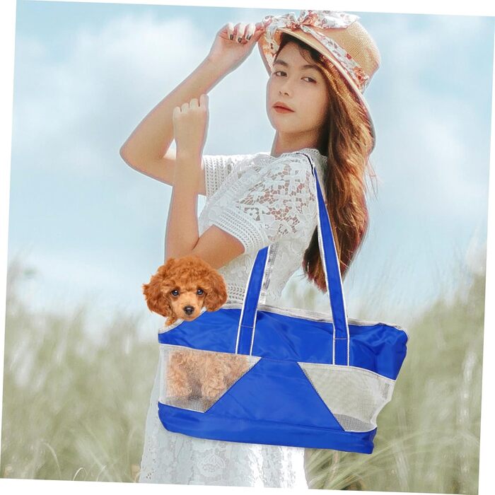 Транспортна сумка для домашніх тварин SEWOART - дихаюча, з міцного оксфордського полотна, з плечовим ременем, для маленьких собак та котів