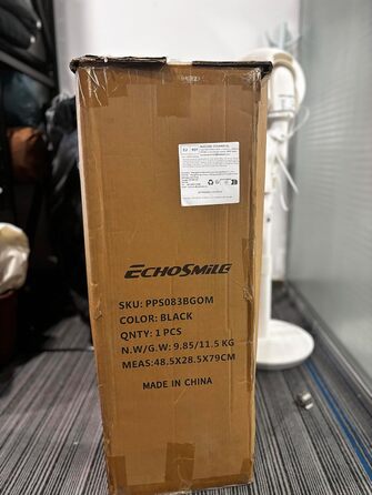 Візок для собак та котів EchoSmile 20 кг, 4-в-1, чорний: складаний, з колесами 360°, сітчастими вікнами