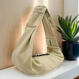 Сумка-переноска для собак Zuasdvnk - дихаюча переноска для тварин з регульованими ременями, легке аксесуар для прогулянок та активного відпочинку (Хакі)