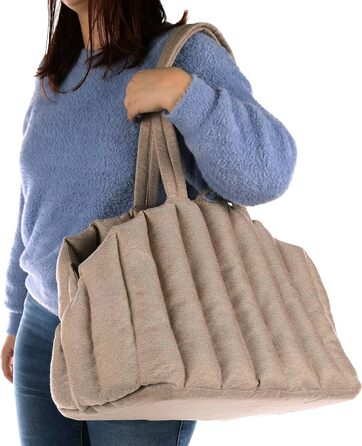 Сумка-шопер Flamingo Gladys BEIGE, 58x32x34 см