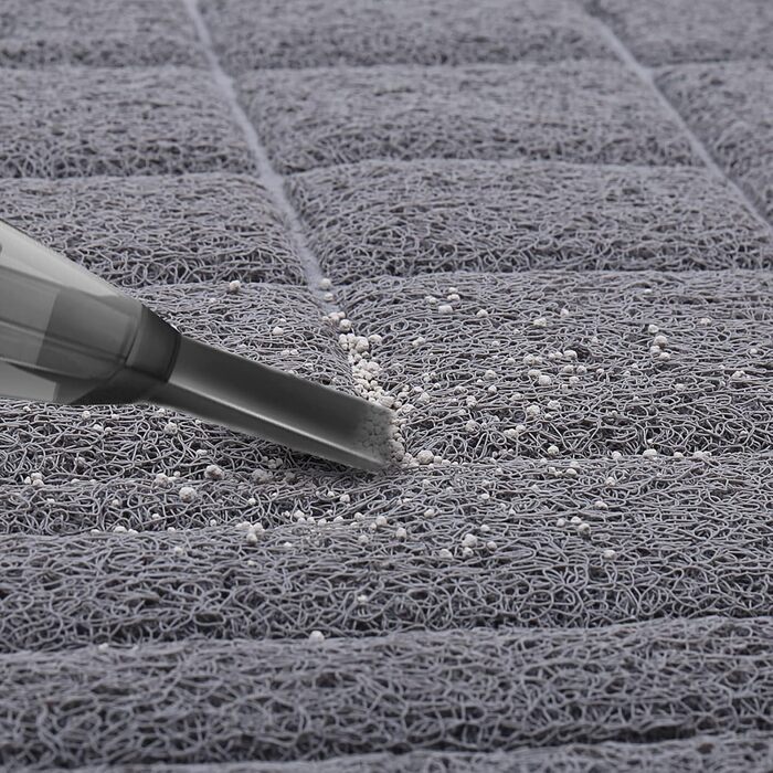 Килимок для котячого туалету VIVAGLORY, 90x60 см, сірий - миється, для збору наповнювача