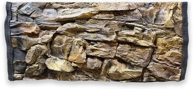 3D фон для акваріума і тераріума 100x50/60 см, структура камінь, Амазонка
