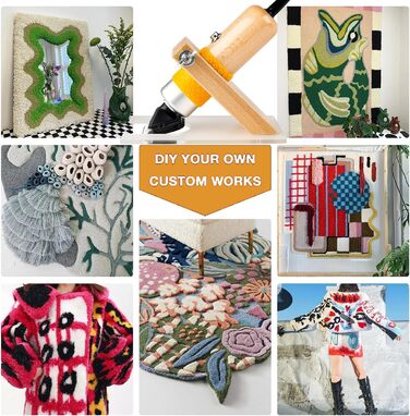 Електричний тепихарський ножик з регулюванням глибини зрізу, машинка для стрижки собак, 6 швидкостей, для тварин та килимів (Помаранчевий)