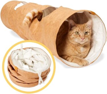 Складаний ігровий тунель для котів PiuPet 1,2 м, іграшка тунель для котів, тунель для котів та кошенят