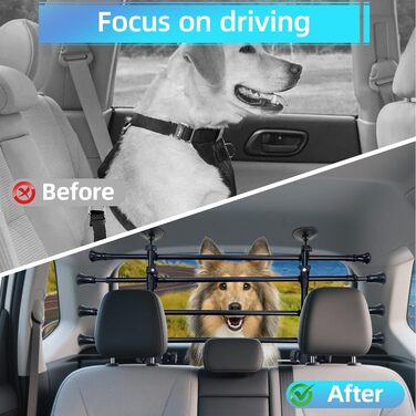 Сітка для собак у багажник авто, універсальна, з нержавіючої сталі. Підходить для седанів, універсалів, SUV. Висота: 32–50 см, Ширина: 85–140 см