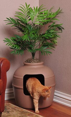 Квіткова кімната для котів Good Pet Stuff з туалетом, фільтром та легкою очисткою, колір Біла берізка