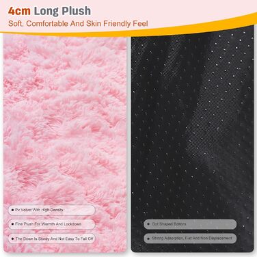 PETCUTE М'яке ліжко для собак, великих та середніх порід, 60х60 см, рожеве