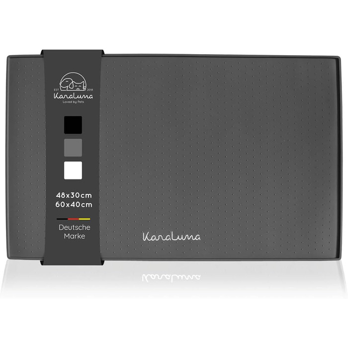 Підставка під посуд KaraLuna Premium Silikon, 60x40 см, сіра (кутова)