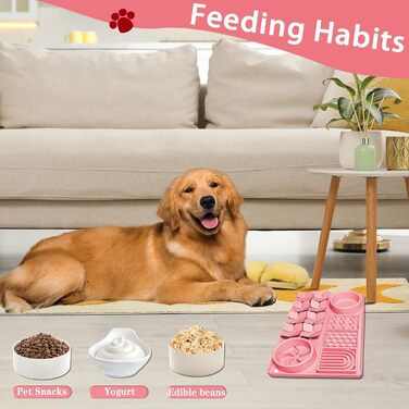 Силіконова килимок-головоломка для собак та котів з присосками, повільний набір для годування, інтерактивна килимок для носа, навчання пошуку їжі