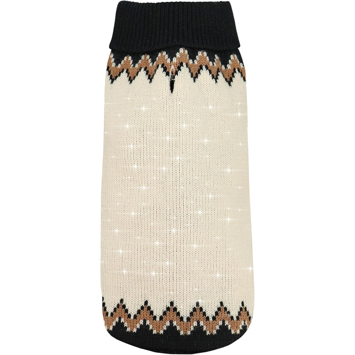 Пуловер для собак Record Marzipan: теплий, стильний, бежевий, довжина спини 45 см