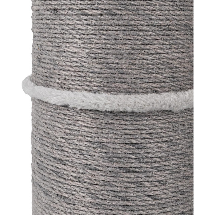 Котячий стовпчик Carla з іграшками - інтерактивна котяча іграшка для самостійних занять. Висота 82 см, діаметр 20 см, розміри 40 x 40 x 86 см, колір антрацит