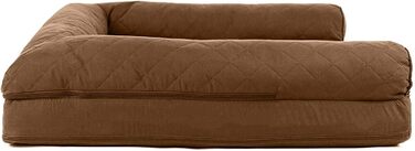Кішечка Furhaven: ліжко для собак та котів з охолоджуючим гелем та піною з пам'яті, тостований коричневий, 102 x 81 x 20 см