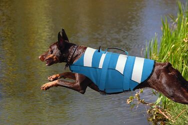 Жилет рятувальний для собак, блакитний XXL, регульований, для малих, середніх та великих собак