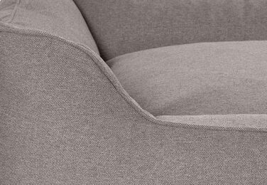 Крісло-ліжко для собак Crispino з велюру, ручної роботи, сірого кольору, розмір M-L, 85 x 63 см. Знімний чохол, легко миється. Підходить для великих, середніх та малих собак.