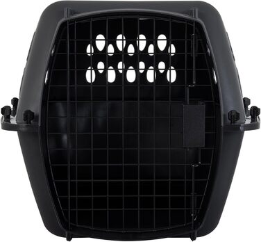 Кінець переноска для тварин Aspenpet Pet Porter 21085, традиційна переноска, для тварин вагою 7-9 кг, сірого кольору, розмір 61 x 42 x 37 см