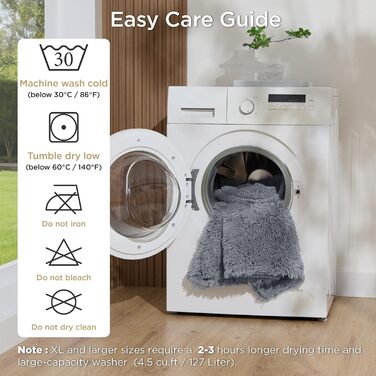 Водонепроникний коврик для собак BEDSURE - 152 x 203 см. М'який, плюшевий, легко миється. Захист для собачого ліжка. Колір: Батик-сірий.