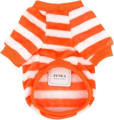 Теплий зимовий пуловер для собак ZUNEA, тепла флісова куртка для цуценят, стильний светр з принтом для чихуахуа, котів та інших собак, для дівчаток та хлопчиків, помаранчевий, розмір L