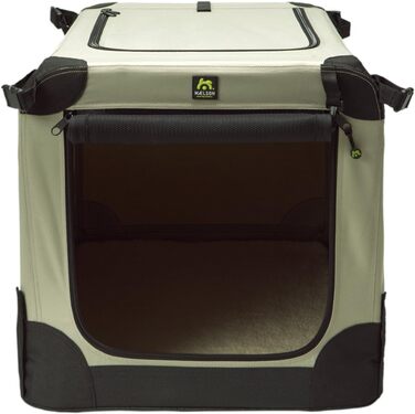 Складаний контейнер-переноска для собак Maelson Soft Kennel, бежевий, розмір S, 72x52x51 см