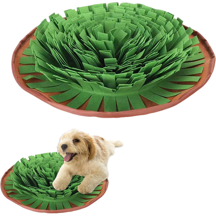 Schnüffelmatte для собак: інтерактивна килимок для годування, навчання та розваг. Матеріал: зелений