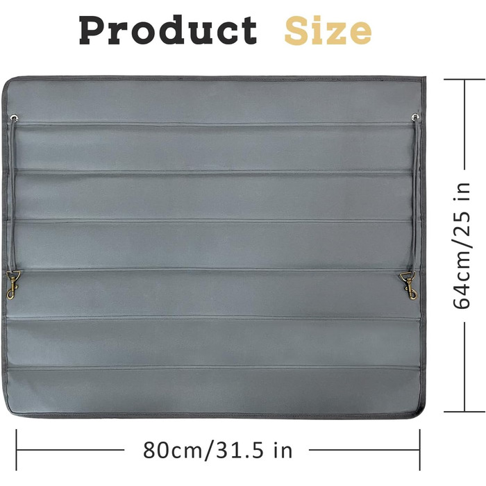 Захист для багажника автомобіля для собак, килимок для багажника, водовідштовхуючий, стійкий до подряпин та розривів, 80x64 см (Сірий)