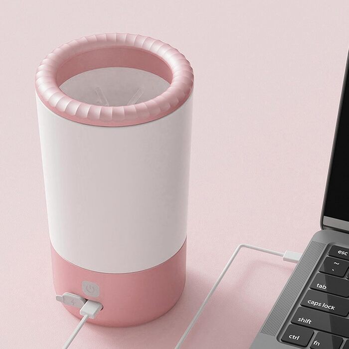 Електрична мийка для лап домашніх тварин Yechiry, Автоматичний очищувач лап для собак та котів, Безпечний пластиковий дизайн, Портативна мийка для брудних лап (Blue) (Rosenate)