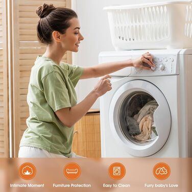 Диванчик для собак SEYNAR: м'який, з велюровою подушкою, для великих та середніх собак, для вітальні, миється, оранжевий