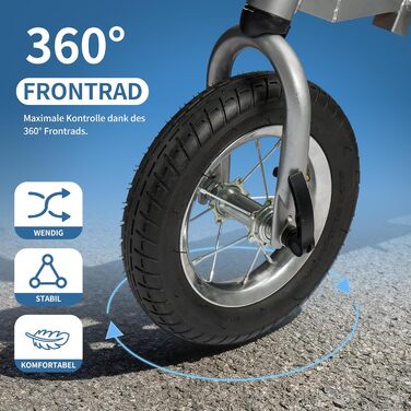 Причіп для собак 2-в-1 Hundefahrradanhänger Jogger до 40 кг - легкий, з посиленим дном та прапорцем безпеки