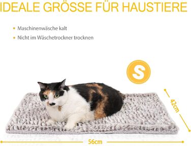 Тепла ковдра Mora Pets для котів: самонагрівальна, м'яка, двостороння, 70 x 46 см