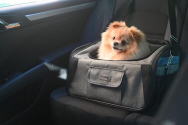 Автокрісло для тварин Kerbl Vacation, сірий/блакитний, 44x35x30 см