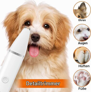 Професійний тример для собак Paw Trim Pro: безшумна водонепроникна машинка для стрижки шерсті на лапах, навколо очей, вух та обличчя (набір)