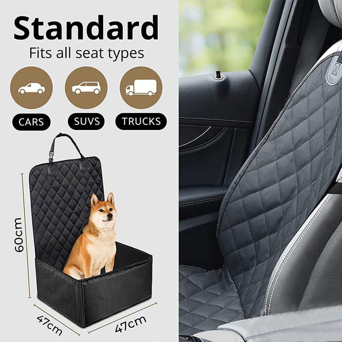Автокрісло для собак OKYUK: водонепроникне, антиковзаюче, 2-в-1 для маленьких та середніх собак