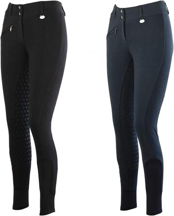 Лазура - зимові рейтузи для жінок та дітей Comfort з силіконовим повним сидінням та передньою кишенею | теплі рейтузи для їзди верхи в темно-синьому або чорному кольорі | рейтузи для верхової їзди розміри 104-176 та 36-48 | Лазура