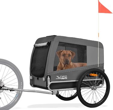 Тігго VS Pets L: Причіп для собак великого розміру, 270л, сірий (80202)