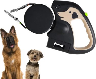 Автоматичний поводок для собак, 3 метри, міцний, для прогулянок, подорожей, тренувань, хакі